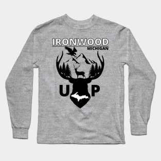 Ironwood Michigan Upper Peninsula Long Sleeve T-Shirt